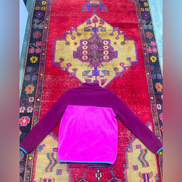 LANDS END colorful fleece pullover sz S - Picture 4 of 4